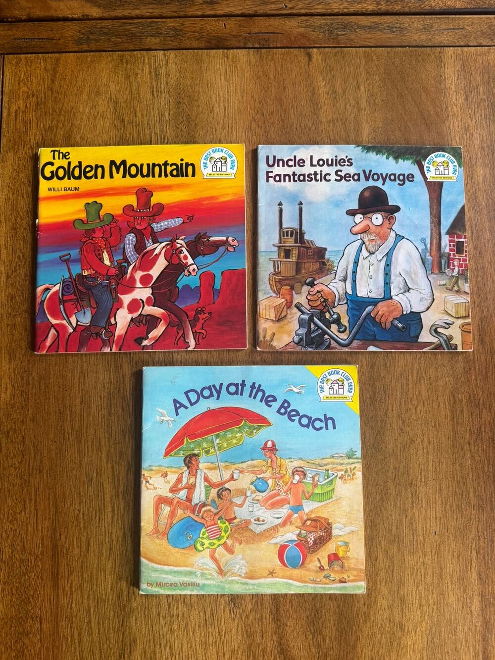 Vintage 1970s Random House Kids Book Lot Golden Mountain Beach